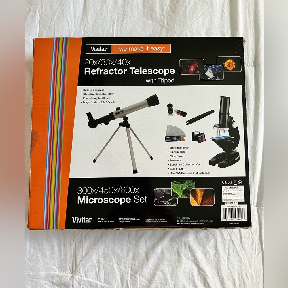 Vivitar Microscope Set with Tripod